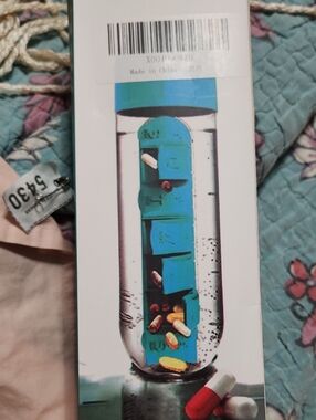 Medical Capsule Pillbox Water Bottle
